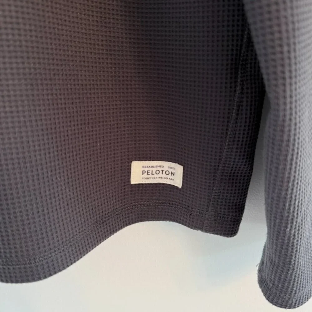🚴 Peloton Men's Quarter Zip Pullover – Charcoal Gray – Size Large